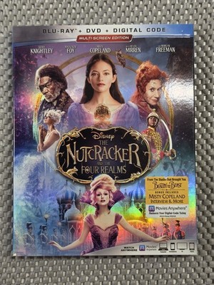 Nutcracker and the Four Realms (Blu-ray, 2018) Disney Reigon Free Blu-ray Sealed