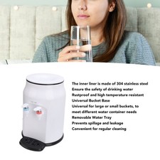 White Hot Cold Water Dispenser Top Loading Small Countertop Water Cooler Di