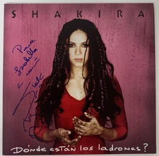 Shakira Autographed Donde Estan Los Ladrones Vinyl Record Latina Beckett READ