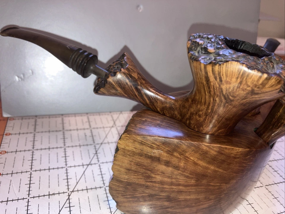 INCREDIBLE (2) Sven Lar Estate Pipe Set w/Caddy & Tamper Hand Made 2 FAS Denmark - Image 4 of 4