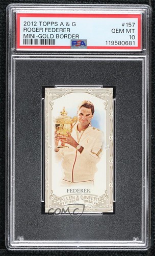 Roger Federer [Mini Gold Border] #157 2012 Topps Allen & Ginter card