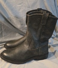 Allen Edmonds Dallas Roper Boots Husk Brown Leather Men Size 9.5 Preowned 