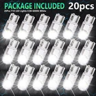 20X Light Bulbs 6000K T10 194 168 W5W 2825 White COB LED License Plate Interior