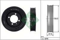 Schaeffler INA Riemenscheibe, Kurbelwelle U.A. FüR Chevrolet, Opel