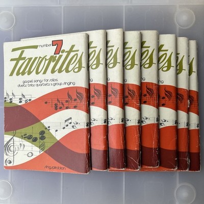 Lot of 8 Favorites #7 Gospel Songs Singspiration 1971 Solo Duet Trio Quartet 