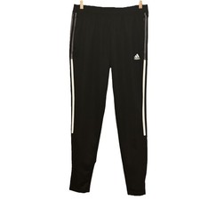 adidas AEROREADY Primegreen Women s Track Pants Black Zip Pocket Tapered Leg M
