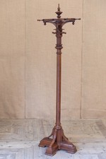 Antique Early to Mid 19th Century Mahogany Revolving Hat & Coat Stand