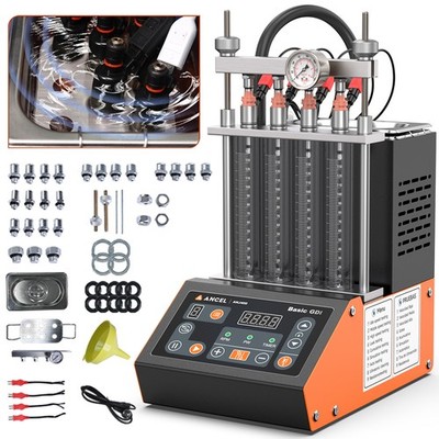 ANCEL ANJ400 Ultrasonic Fuel Injector Cleaner Tester Heating Cleaning Machine