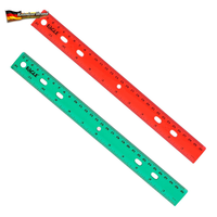 Kunststoff-Lineal, 30 Cm, Transparent, Bruchsicher, Metrische Und Imperiale Skal