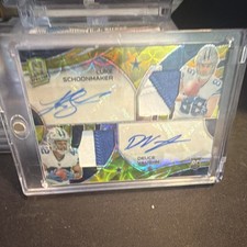Panini Spectra Dual Patch Neon Green Prizm /35 DPA-13 Schoonmaker Vaughn Cowboy…