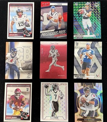 16 Card Football Lot CJ Stroud Contours Tank Dell 999 David Carr Select Kamari L