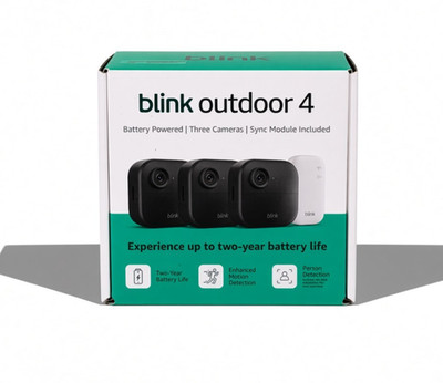 Blink Outdoor 4 3-Cam System Sync Module 1080p Wireless New Sealed