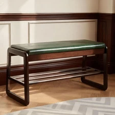 Entryway Organizer Storage Shoe Wooden Bench Rack  31.5"L