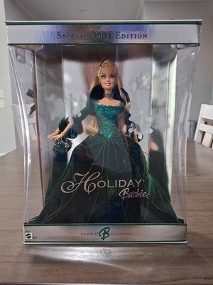 green dress holiday barbie 1995 Happy Holidays African American Barbie Doll in Green Dress by Mat –  Enchanted Styles main image 1