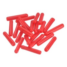 100pcs Rubber End Caps 1.3mm ID PVC Tube Bolt Cover Screw Protectors Red