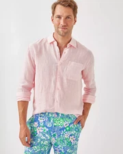 NWT Lilly Pulitzer Men's Stuff Addison Shirt Full Color Choose Siz Free Shipping