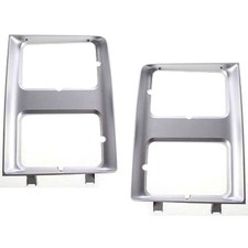 New Headlight Doors/Bezels Set of 2 Driver & ...