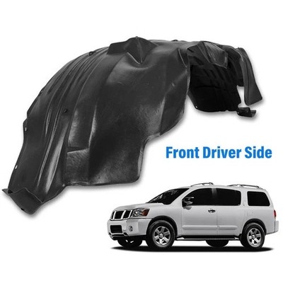 Inner Fender Splash Shield For 2004-2015 Nissan Titan Armada Front, Driver Left