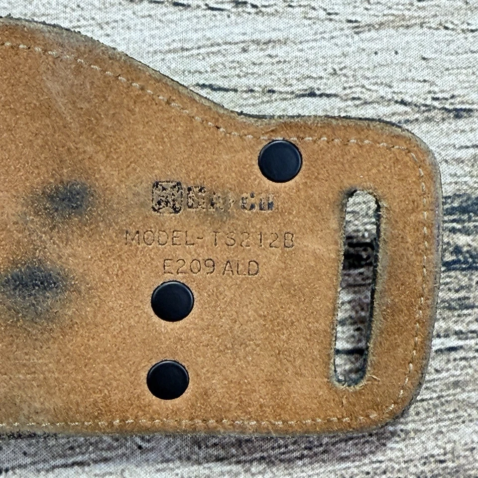 Кобура Galco TacSlide 1911 3-5 дюймов черная кайдекс кожа OWB RH TS212B - Изображение 3 из 4