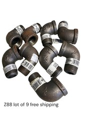 9 Black Steel Pipe Street Elbow, 90 Degree, 1 1/4  Southland 520-306HN Free Ship