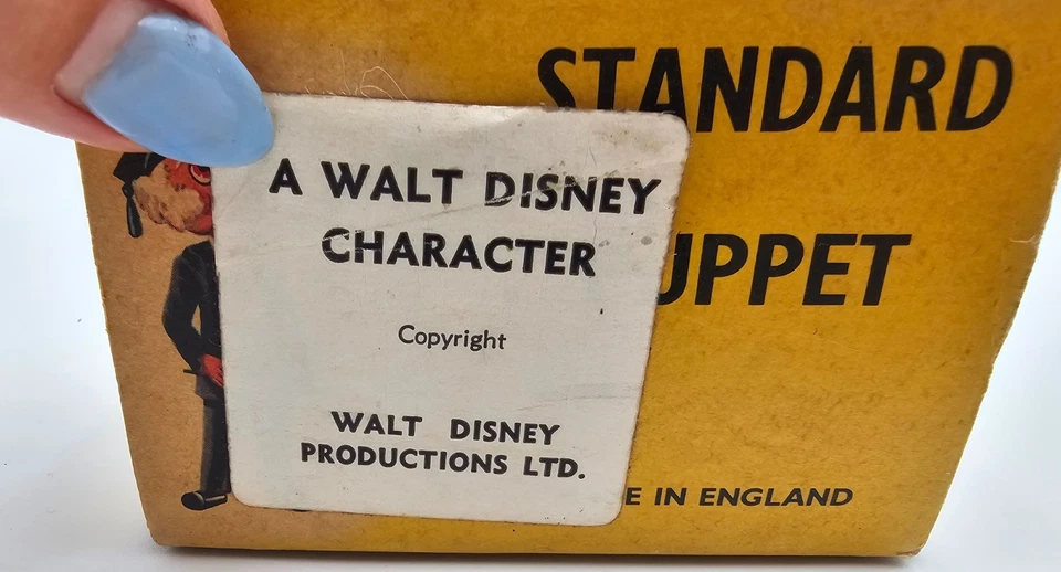 ESCASO N.O.S. CAJA TÍTERES PINOCHO PELHAM AÑOS 60 DISNEY CON INSTRUCCIONES Foto 2 de 3