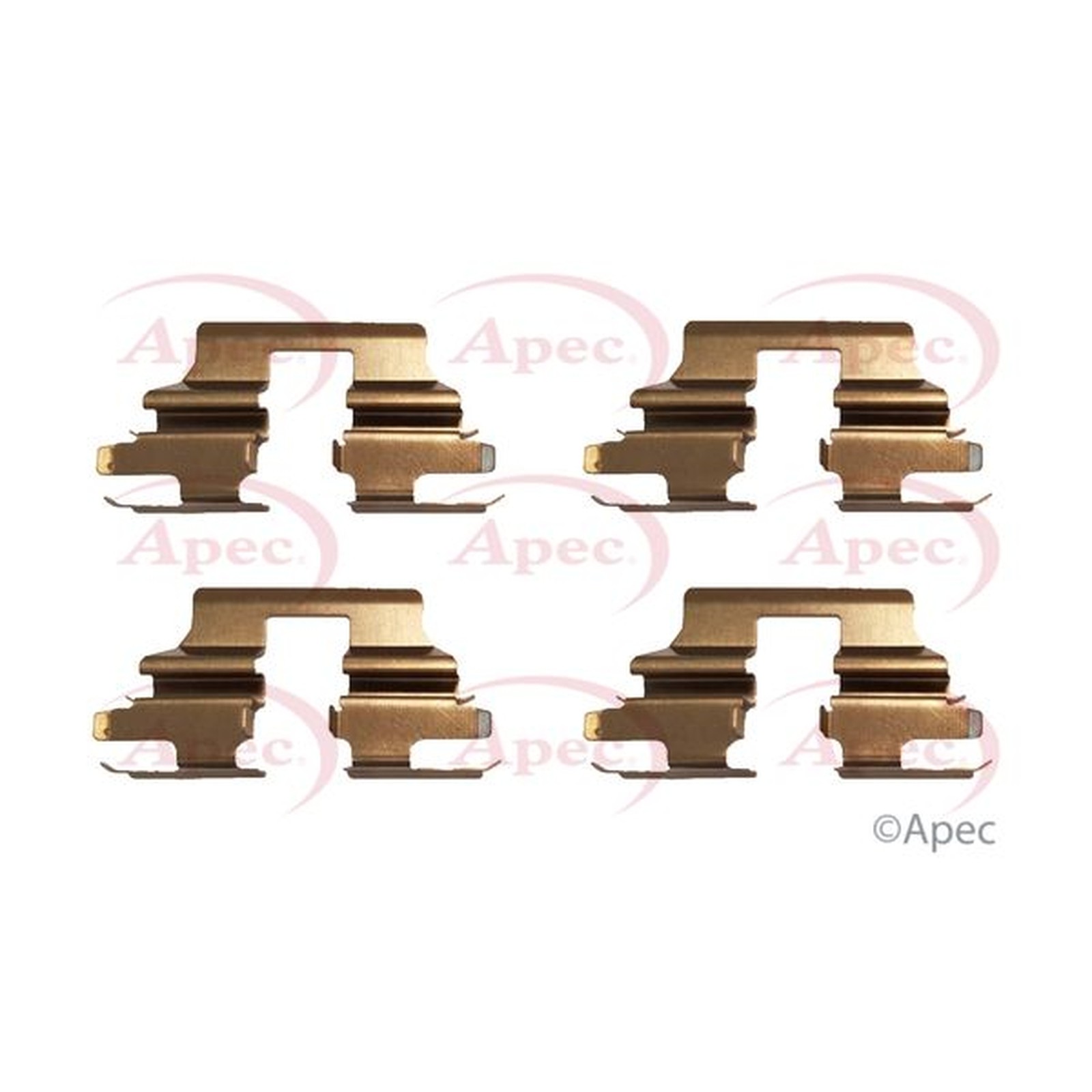 Apec Brake Pad Fitting Kit KIT1058 Premium OE Quality Part - Image 4