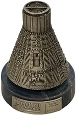 RARE Discovery Channel Ltd Edition #0092/2500 Pewter LIBERTY BELL 7 Recovered