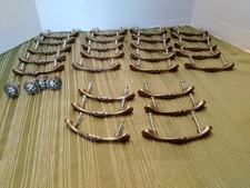 Hardware Drawer Pulls Lot of 30 Drawer Pulls  Knobs Braided Antique Brass
