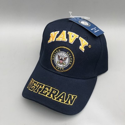 US NAVY USN VETERAN BALL CAP HAT NAVY LICENSED BRAND NEW