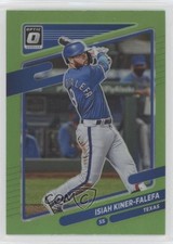 2021 Panini Donruss Optic Lime Green Prizm Isiah Kiner-Falefa #116 o5z