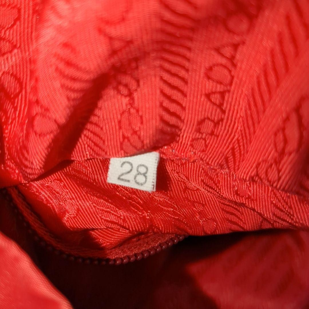 PRADA Backpack Red Testo Nylon Triangle Logo Leat… - image 18