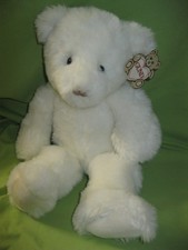  2068 VINTAGE Made in Korea 1985 GUND 14" Plush BUNKY Sitting White TEDDY BEAR