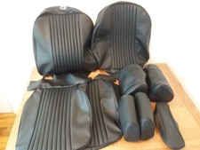 Mgb Vinyl Seat Covers Black With Black Pipings..perforated Centres ...1970 To 81 Mgb Vinyl Seat Covers Black With Black Pipings..perforated Centres ...1970 To 81