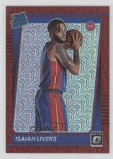 2021 Panini Donruss Optic Rated Rookie Choice Red Prizm 49/88 Isaiah Livers 00rs