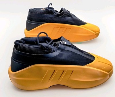 Adidas Crazy Iiinfinty Herren Sportschuhe in Größe UK 7,5 in Crew Gelb & Schwarz Neu mit Karton