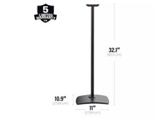 Image of SANUS Speaker Stand fixed Floorstand for Sonos Era 300™ WSSE31 single WhiteBlack