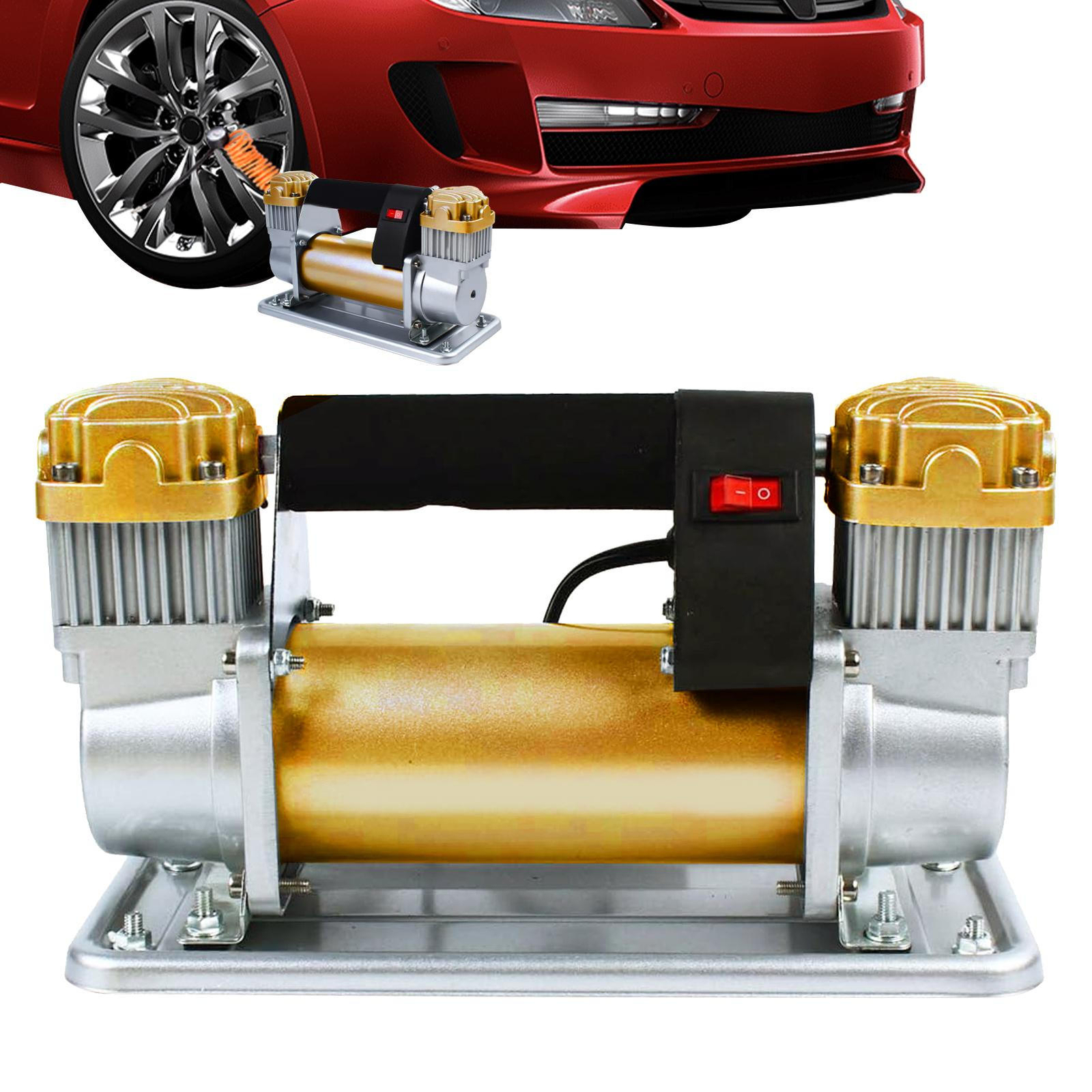 Heavy Duty 12V Portable 150PSI Car Tyre Auto Tire Inflator Pump Air Compressor