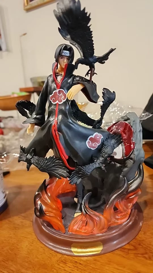 ACTION FIGURE NARUTO Sasuke Uchiha Itachi 25cm STATUA DA COLLEZIONE Anime EUR 39,99 - IT
