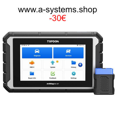 TOPDON Artidiag900 BT KFZ OBD2 Diagnosegerät Scanner Alle System 2 Jahre Updates