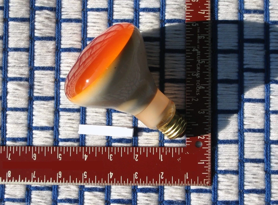 65 WATT Amber R30 indoor 65w orange narrow FLOOD LIGHT BULB BR30 spot 65BR30 new - Image 2 of 3
