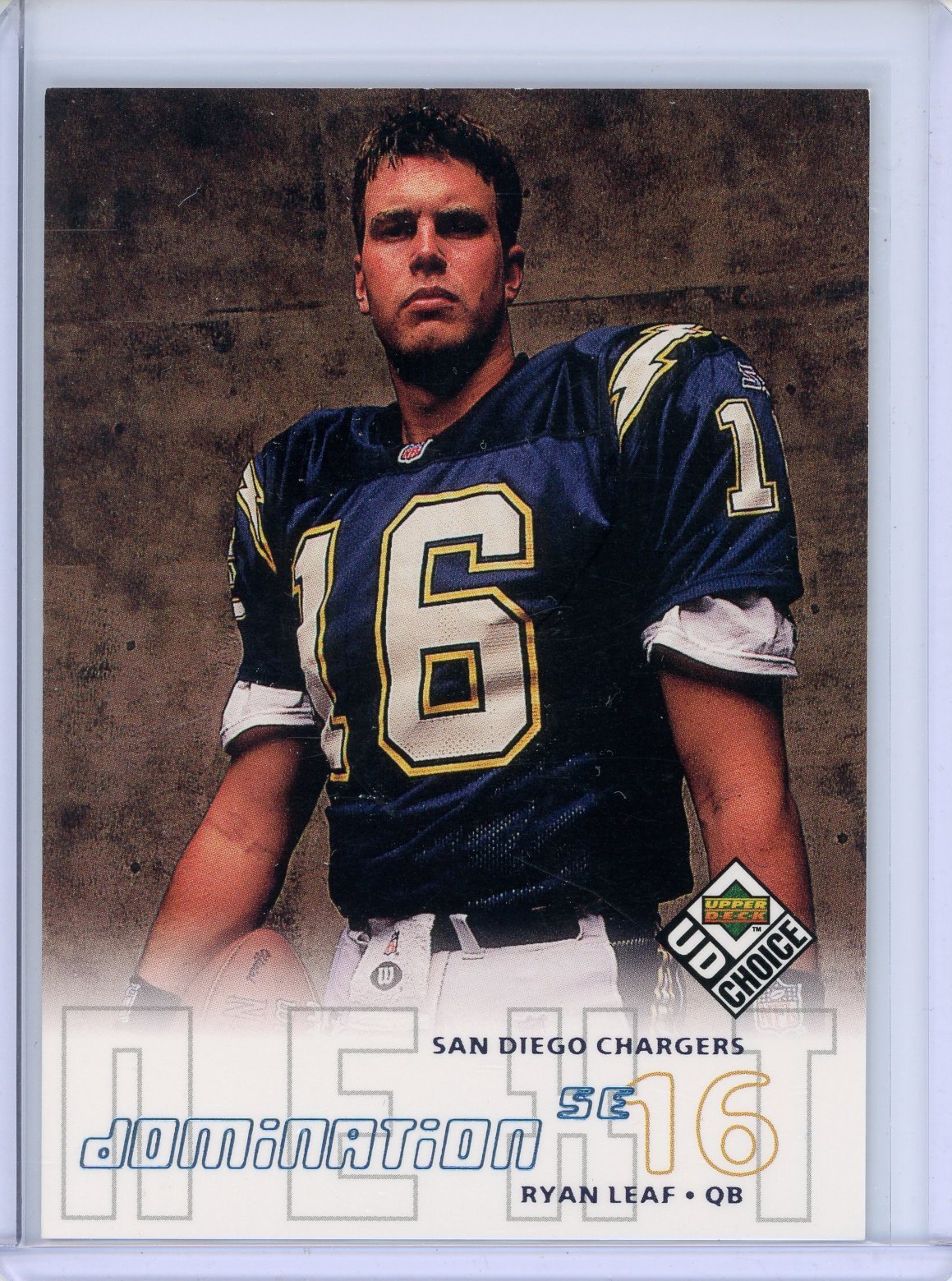 1998 UD Choice Domination Next SE #257 Ryan Leaf Chargers RC /2000