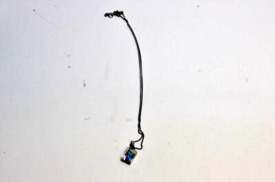 Arco Iris Schmuck Sterling Silber Blau Zirkonia Anhänger Halskette 17-IL0555/794