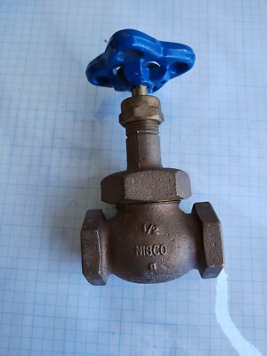 Nibco Brass 1/2 NPT Female Teflon Disc Globe Gate Valve T-235-Y T235Y- New