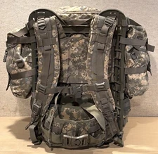 US MILITARY MOLLE II Large Rucksack, Complete, Frame, Sustainment Pouches, ACU