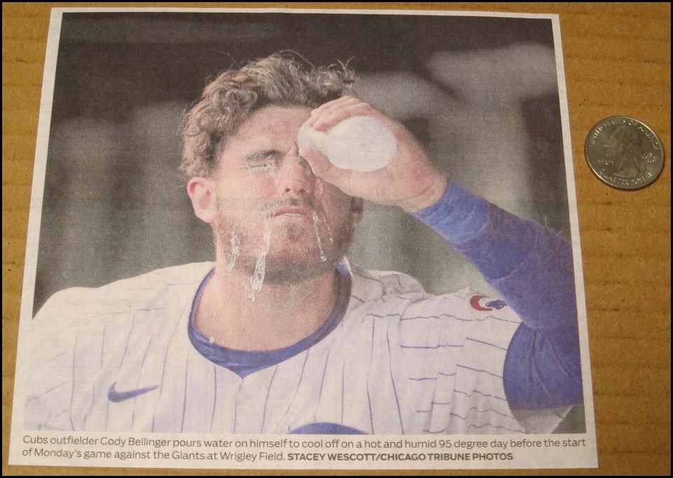 2024 Cody Bellinger Newspaper Clipping Photo 6"x5.5" Chicago Cubs Baseball MLB eBay
