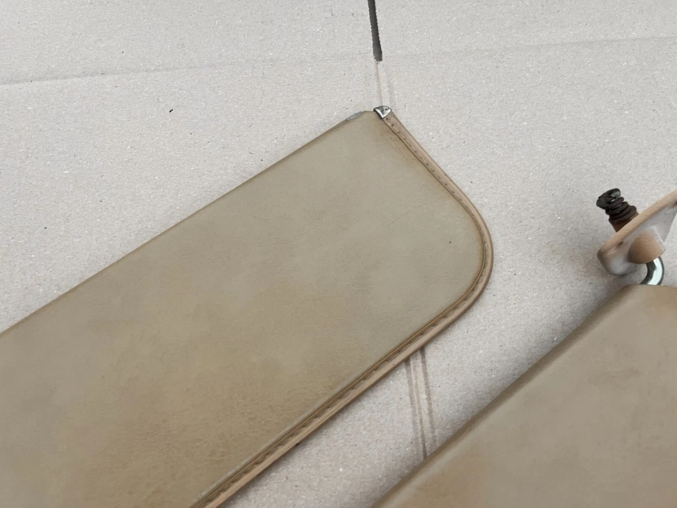 71-95 Chevrolet G-Series Van Driver Passenger OE Vinyl Sun Visors TAN - Image 4 of 4