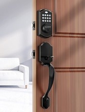 Keyless Entry Door Lock, Electronic Keypad Deadbolt with Handle, Auto Lock Front