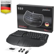 Perixx PERIBOARD-613B Wireless 2.4 Bluetooth Ergonomic Compact Split Keyboard