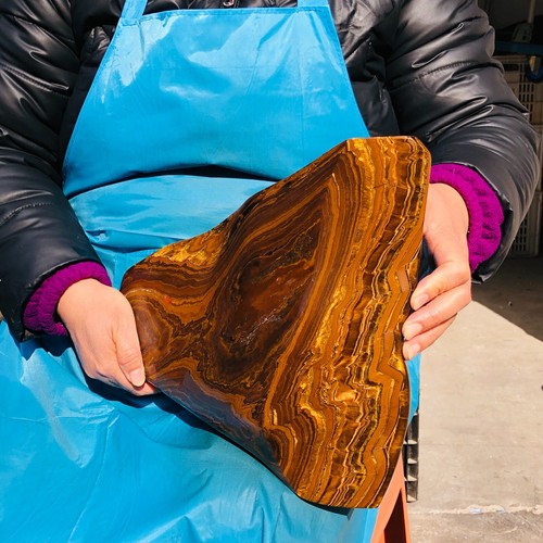 Esmalte de roca de piedra cruda áspera ojo de tigre natural 17,46 lb Madagascar 135 - Imagen 14 de 14