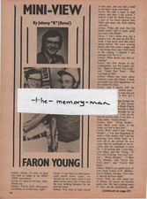 Faron Young 1975 Picture Article 2 Page Clipping